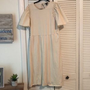 Who what wear cream colored dress